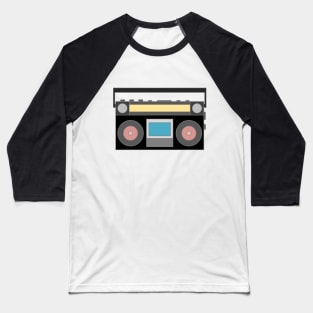 Old School Boombox Baseball T-Shirt